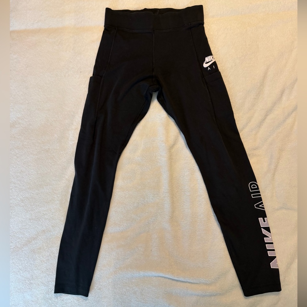 Nike Air Performance Leggings with White Logo